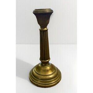 Vintage Brass Candle Holder 6 Inches Tall